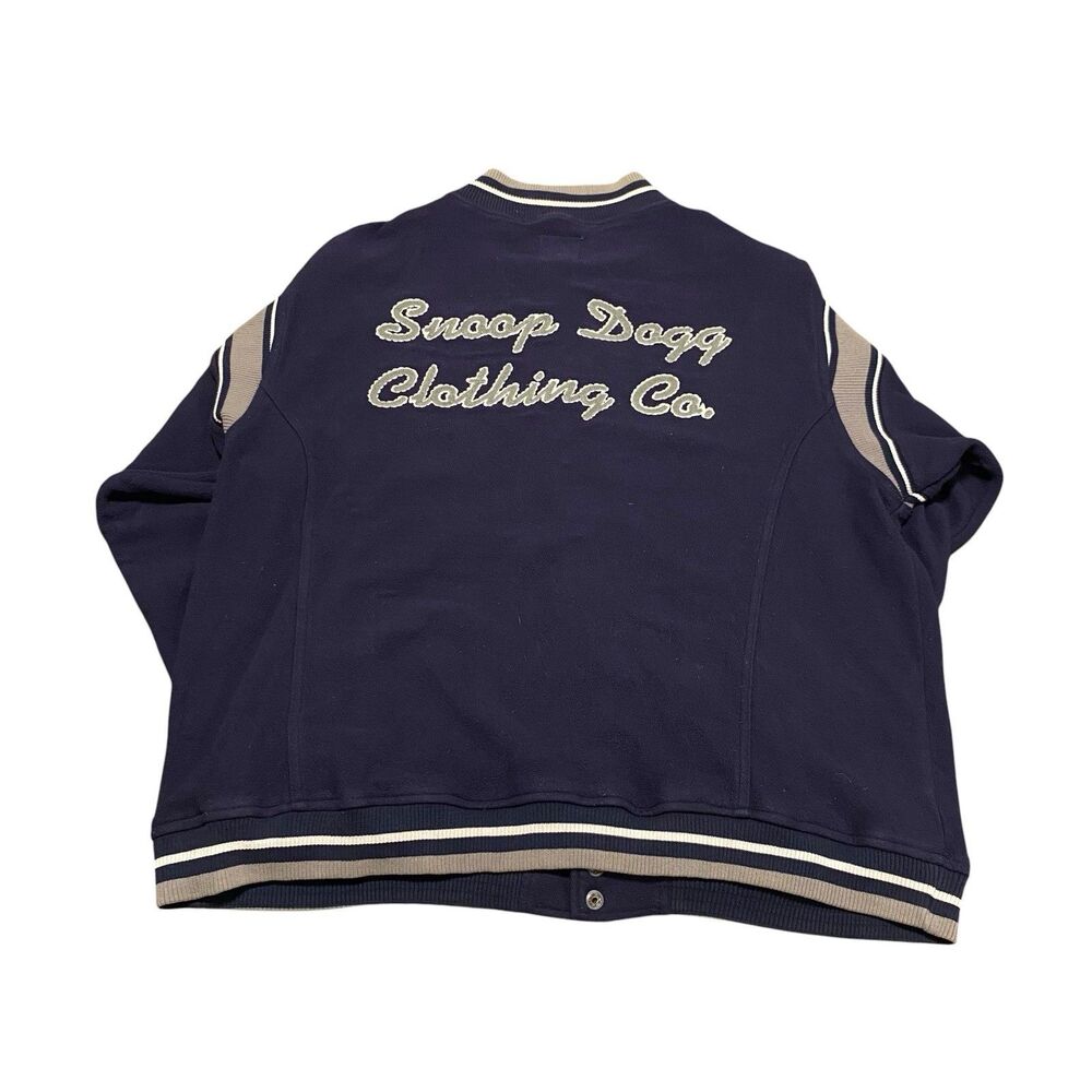 Snoop Dogg Clothing Co. Navy Varsity Jacket